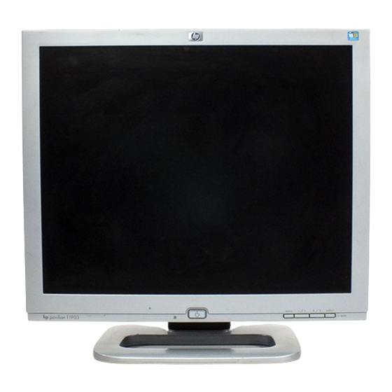 HP W1907 - 19" LCD Monitor User Manual