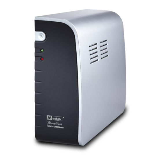 Mustek PowerMust 400 Offline User Manual