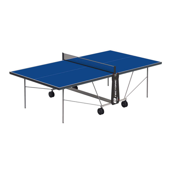 TECTONIC TECTO Table Tennis Tables Manuals
