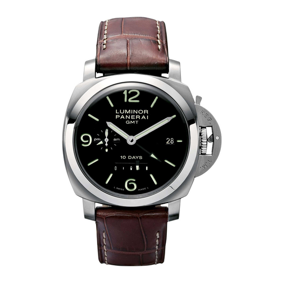 Panerai LUMINOR 1950 10 DAYS GMT AUTOMATIC Instructions Manual