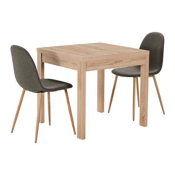 FANTASTIC FURNITURE HAVANA 2 SEATER DINING SET WITH SAMBA CHAIRS