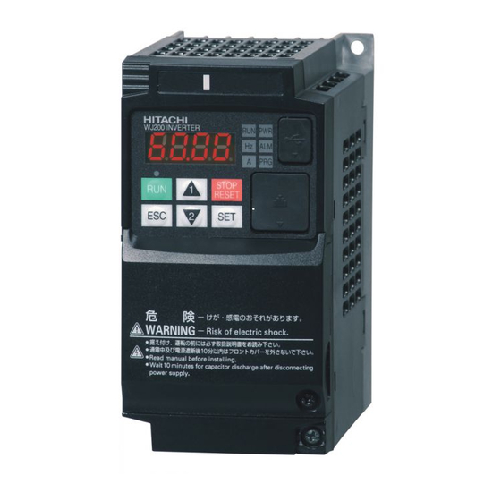 Hitachi WJ200-004MF Manual