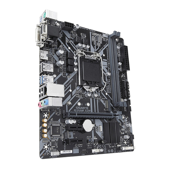 GIGABYTE H310M M.2 2.0 USER MANUAL Pdf Download ManualsLib