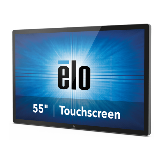 ELO TOUCH SOLUTIONS ET5502L USER MANUAL Pdf Download | ManualsLib