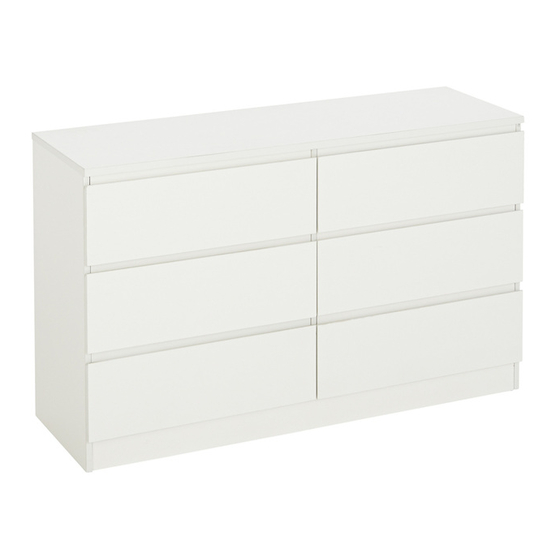 FANTASTIC FURNITURE COMO DRESSER 6 DRW MANUAL Pdf Download ManualsLib
