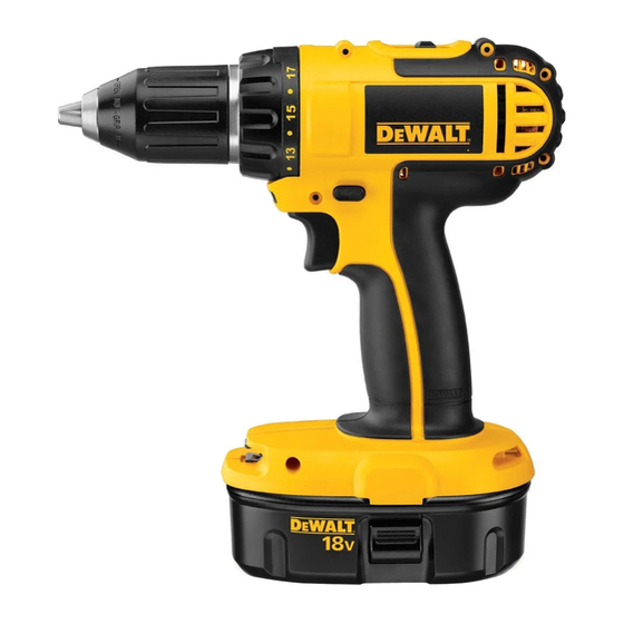 DeWalt DC721 Original Instructions Manual