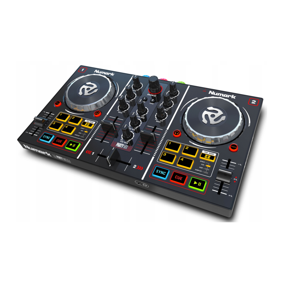 Numark Party Mix - DJ Controller Manual