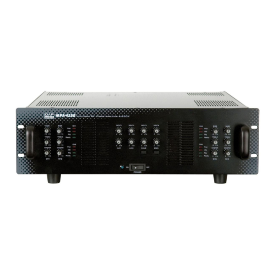 DAPAudio MPA-4250 Manual