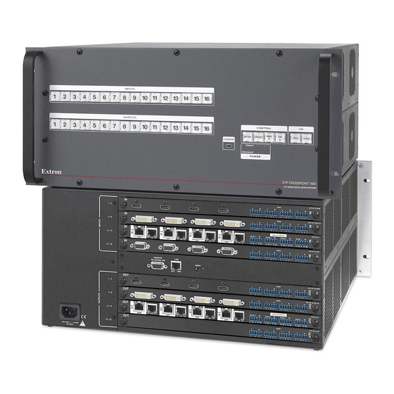 Extron electronics XTP CrossPoint 1600 Setup Manual