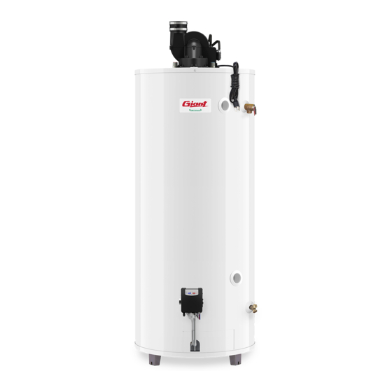 Giant LIGHT DUTY COMMERCIAL POWER VENT GAS-FIRED WATER HEATERS Owner's Manual