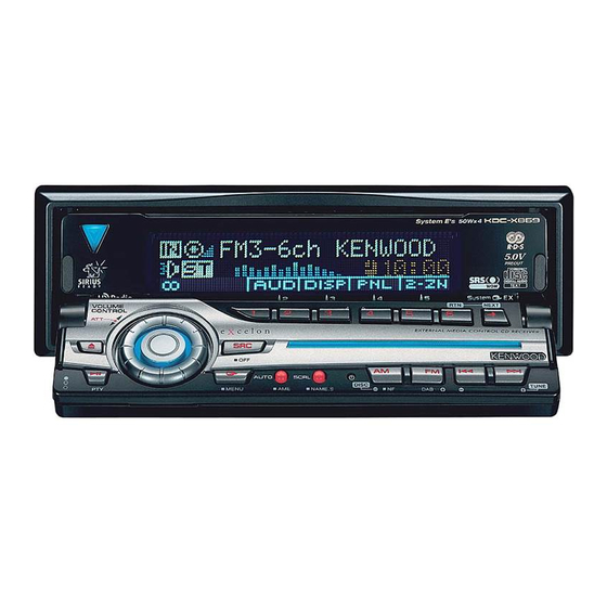 Kenwood KDC-MP922 Manuals