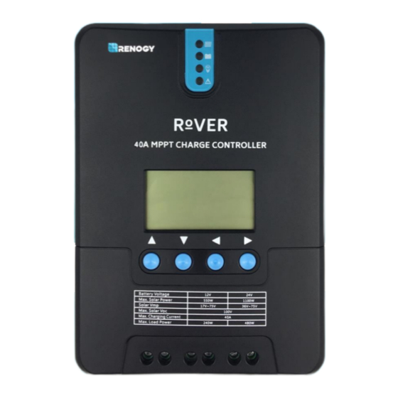 Renogy Rover 40A Manual