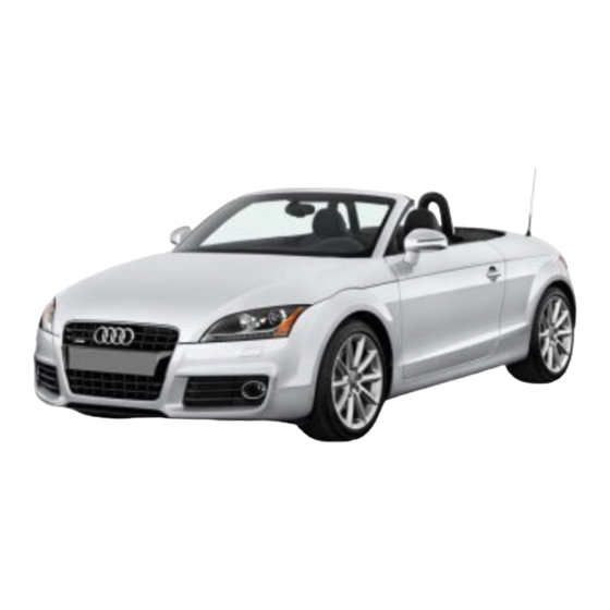 Audi TT Roadster Service Training