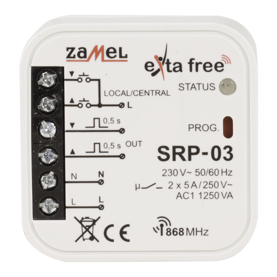 Zamel SRP-03 Manual Instruction
