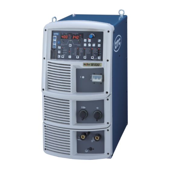 Daihen OTC Welbee Inverter W400 Owner's Manual