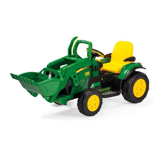 PEG-PEREGO JOHN DEERE POWER LOADER IGOR0012 USE AND CARE MANUAL Pdf ...