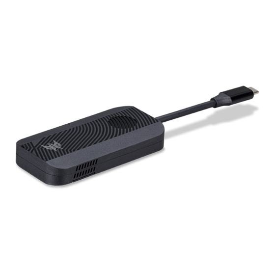 Acer Predator Connect D5 5G Dongle Quick Start Manual