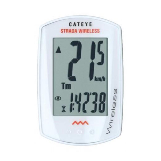 CATEYE STRADA WIRELESS QUICK START MANUAL Pdf Download ManualsLib