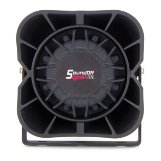 Soundoff Signal ETSS100CBKDC11 Quick Start Manual