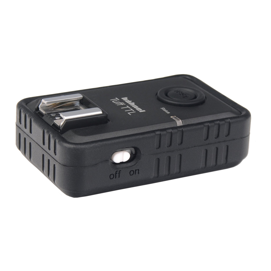 Hahnel Receiver for Tuff TTL Manual