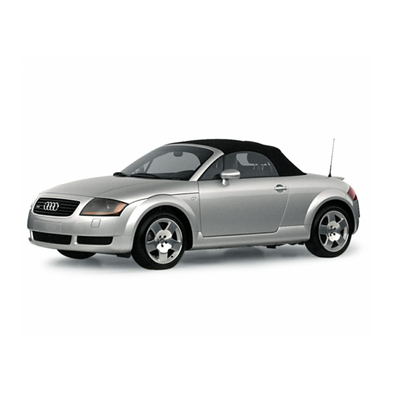 AUDI TT ROADSTER QUICK REFERENCE MANUAL Pdf Download | ManualsLib