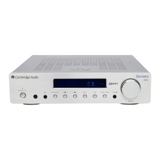 Cambridge Audio Sonata DR30 User Manual