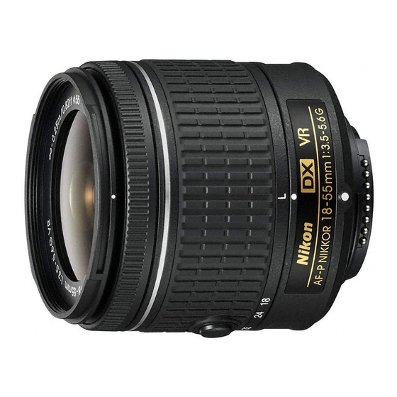 Nikon AF-P DX NIKKOR 18-55mm f/3.5-5.6G VR User Manual