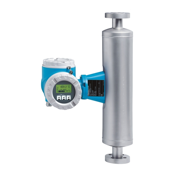 Endress+Hauser Proline Promass 83 Manual