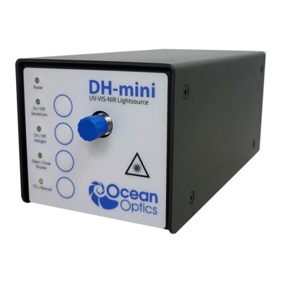 Halma Ocean Optics DH-mini UV-Vis-NIR Manuals