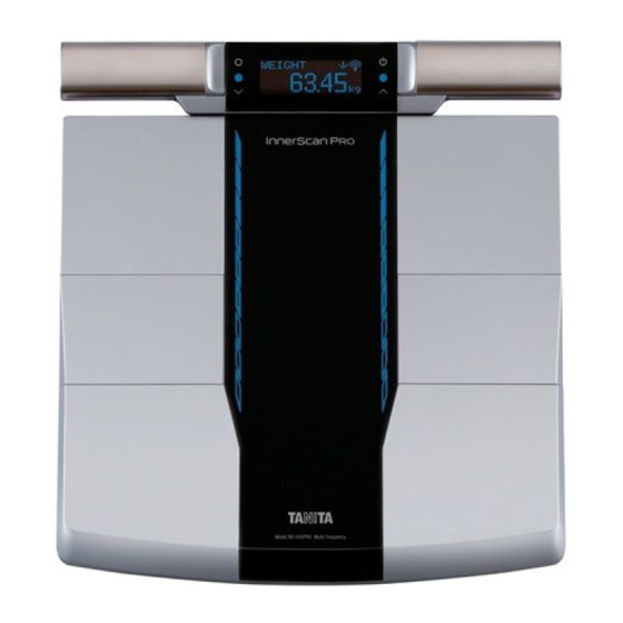 Tanita InnerScan Pro RD-545PRO Manuals