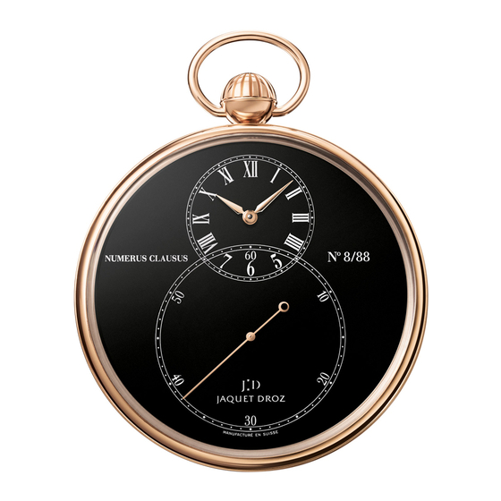 SWATCH JAQUET DROZ THE POCKET WATCH INSTRUCTIONS FOR USE MANUAL Pdf Download ManualsLib