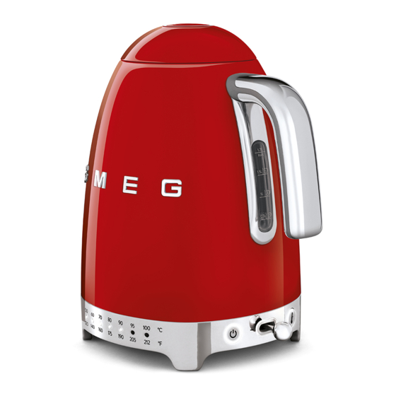 smeg KLF04 Variable Temperature Kettle User Manual