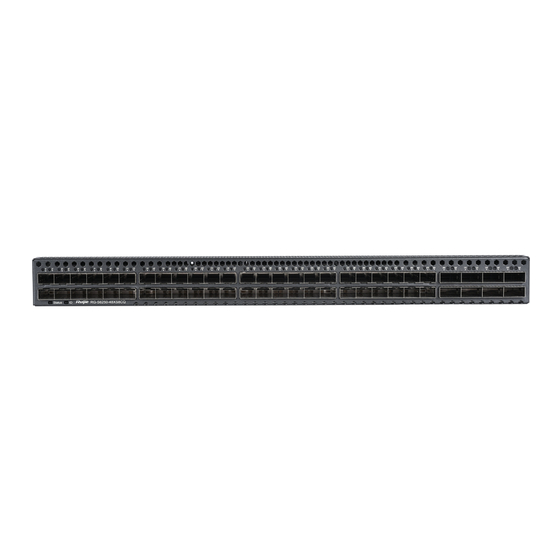 Ruijie RG-S6250-48XS8CQ Series Hardware  Installation And Reference Manual