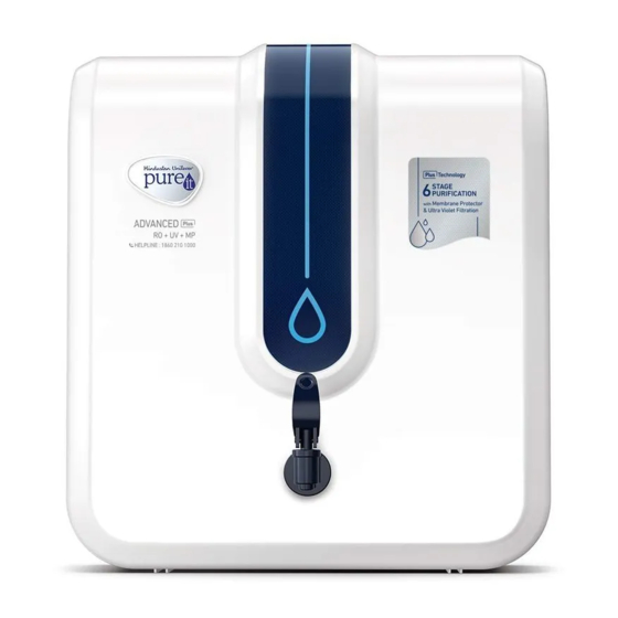 Pureit Advanced Plus RO+MF+MP Instruction Manual