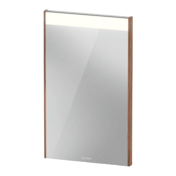 DURAVIT Brioso BR 7020 Mounting Instructions