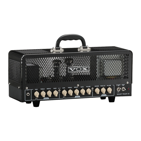 Vox Night Train 50H G2 Owner's Manual
