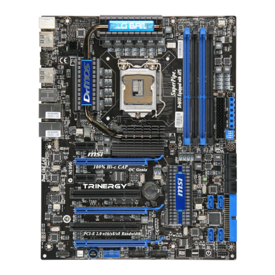 MSI TRINERGY Series Manual