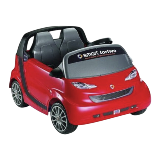 Fisher-Price POWER WHEELS smart fortwo Owner's Manual With Assembly Instructions