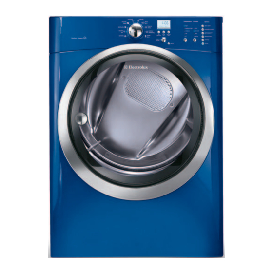 Electrolux GAS FRONT LOAD DRYERS EIMGD55I RR/MB/IW Specifications