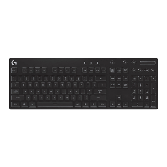 Logitech G810 Orion Spectrum Setup Manual