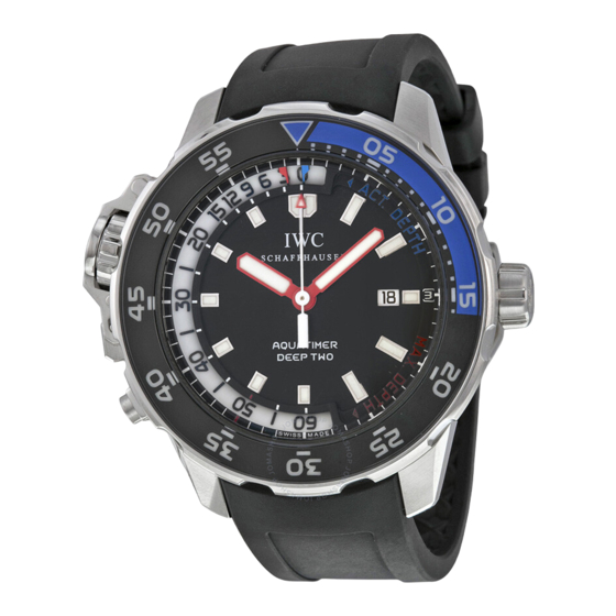 IWC Schaffhausen AQUATIMER DEEP TWO Operating Instructions Manual