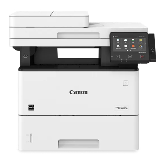 CANON IMAGECLASS X MF1643IF II SETUP MANUAL Pdf Download | ManualsLib