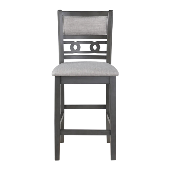 NEW CLASSIC FURNITURE GIA 5PC 42" COUNTER TABLE & 4 CHAIRS D1701542