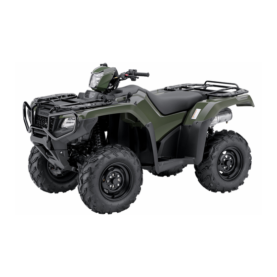 HONDA FOURTRAX FOREMAN RUBICON TRX500FA5 2019 OWNER'S MANUAL Pdf ...