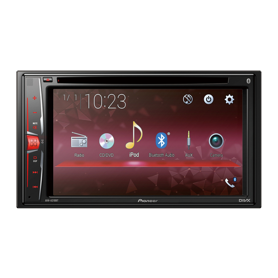 PIONEER DIVX AVH-A210BT OPERATION MANUAL Pdf Download | ManualsLib