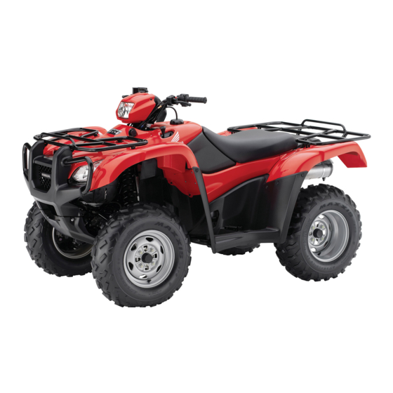 HONDA FOURTRAX FOREMAN TRX500FM1 2019 OWNER'S MANUAL Pdf Download ...