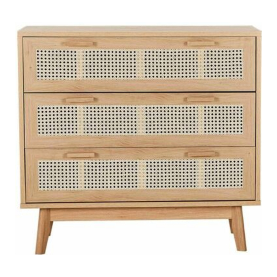 FANTASTIC FURNITURE JAVA DRESSER 3 DRAWER MANUAL Pdf Download | ManualsLib