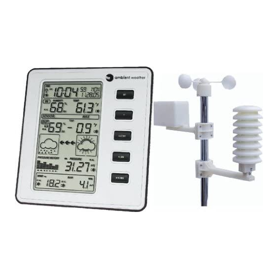 AMBIENT WEATHER WS1050 USER MANUAL Pdf Download ManualsLib