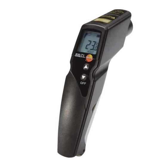 TESTO 830-T3 INSTRUCTION MANUAL Pdf Download | ManualsLib