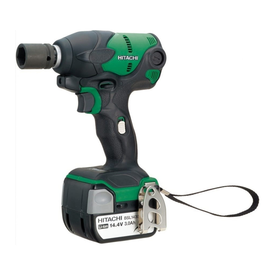 Hitachi Koki WR 14DSL Handling Instructions Manual